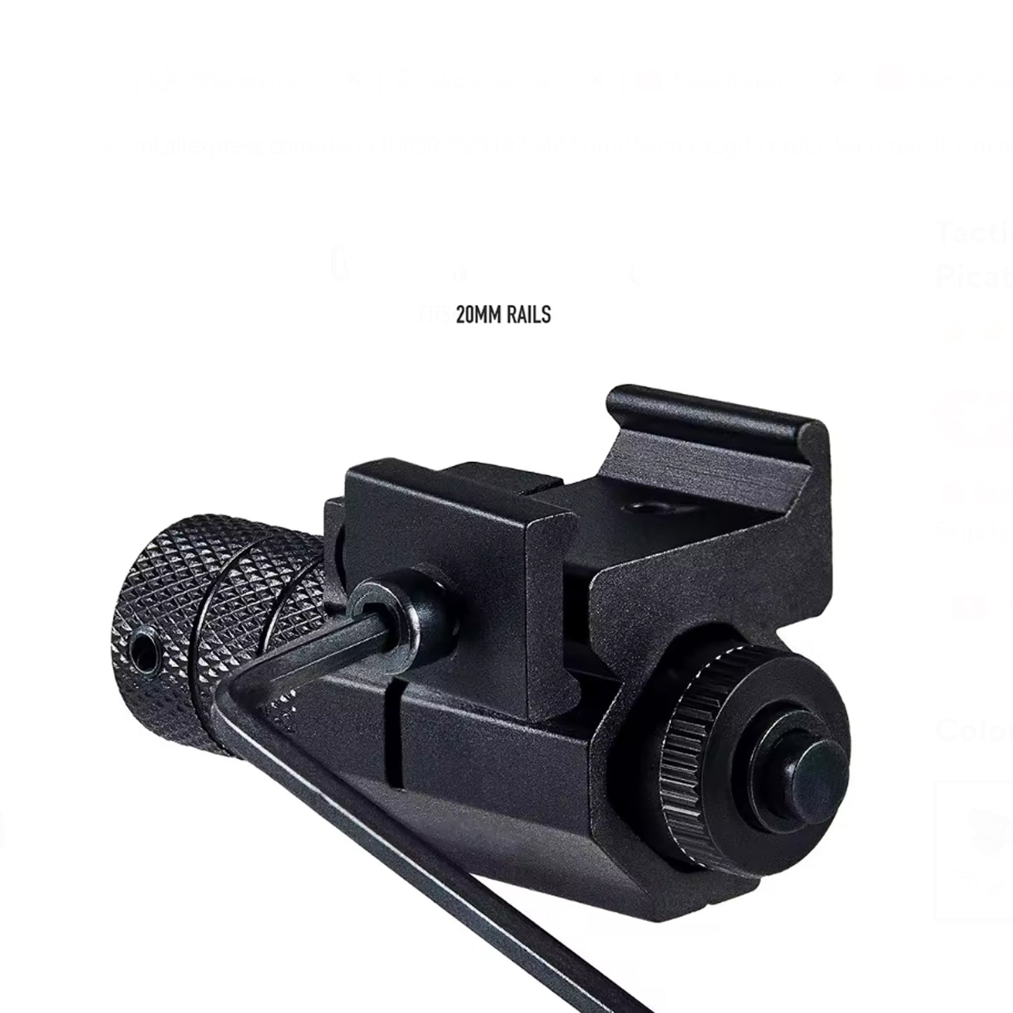 Roter Laser für 20-mm-Schiene